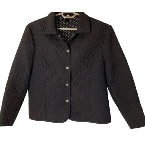 Tara Jones Black Longsleeve Lightweight Quilted Lined Jacket 18W - Picture 1 of 7